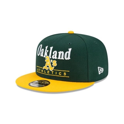 Oakland Athletics Gorra | New Era MLB Two Tone Retro 9fifty Snapback Cap Mexico - Verdes